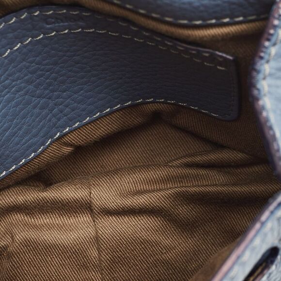 Chloe Blue Leather Mini Marcie Crossbody Bag - Picture 7 of 7